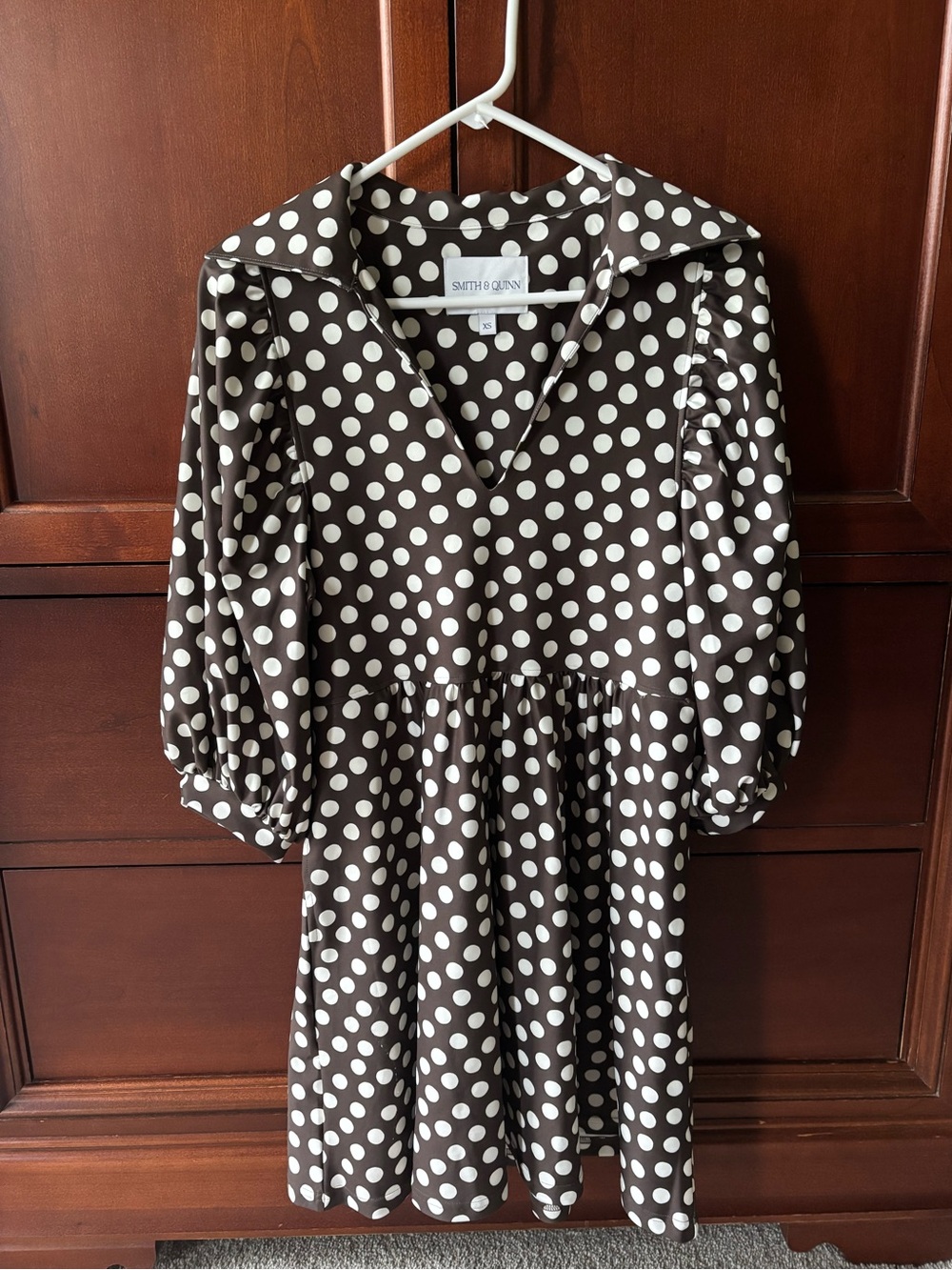 Smith & Quinn Charlotte Mini Dress - Chocolate Dot